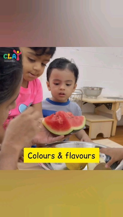 🍎🎨✨ At Clay Montessori, we believe in the power of experiential learning. Education can be both fun and meaningful for your little ones. This week, our toddlers immersed themselves in a hands-on adventure with fruits - they touched, smelled, cut, ate, counted seeds, and even matched fruits with 2D image cards! 🧡🔢

Our approach focuses on nurturing your child's curiosity and natural love for exploration. We don't just teach subjects; we teach life skills, ignite creativity, and foster a lifelong love for learning. 📚🌱

👨‍👩‍👧‍👦 If you're looking for a preschool that values practical education, creativity, and a joyful learning environment, then Clay Montessori is the place for your child. Our dedicated educators and Montessori methods ensure a strong foundation for a bright future. 🏫💡
#claymontessori #montessorilearning #montessori #sensoryactivity #sensorialexperience #fruits #earlylearning #Preschools #mumbai #Matunga #sion #dadar #Wadala #montessorimatunga