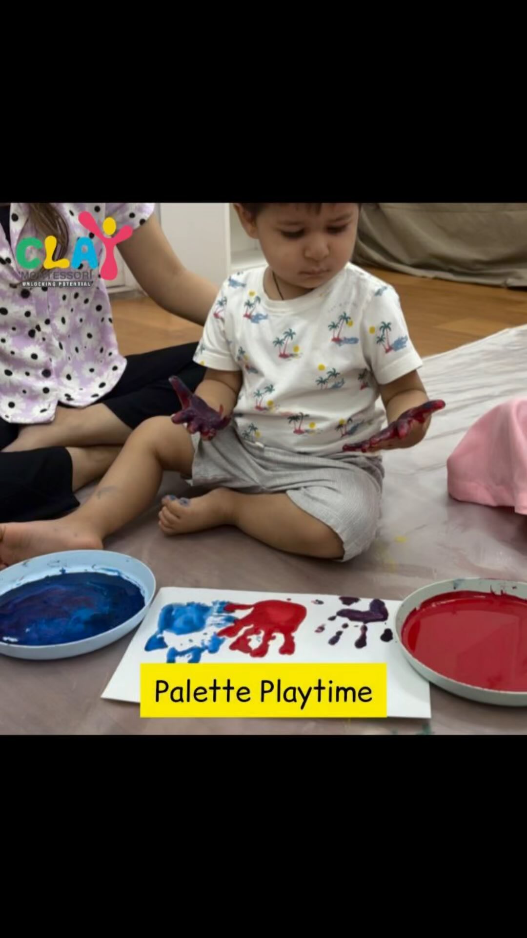 “🎨 Dive into the world of color with us! 👐 Watch as tiny hands explore the magic of mixing primary colors – red and yellow – to create a whole new hue! 🌈 This hands-on Montessori experience sparks creativity and learning in the most colorful way possible! 🌟 Try it out with your little ones and let the artistic journey begin! #MontessoriMagic #SensoryLearning #ColorExploration” #claymontesssori #montessori #handsonlearning #secondarycolors #montessoripreschool #matunga #mumbai #wadala #dadar #sion