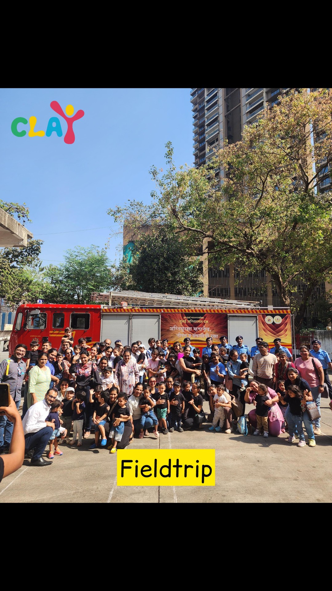 #claymontessori #montessoripreschool #mumbai #preschool #dadar #sion #matunga #firefighters #mumbaifiredepartment #fieldtrip #fireengine [mumbai fire department, Mumbai fire fighters, field trip, fire engines]