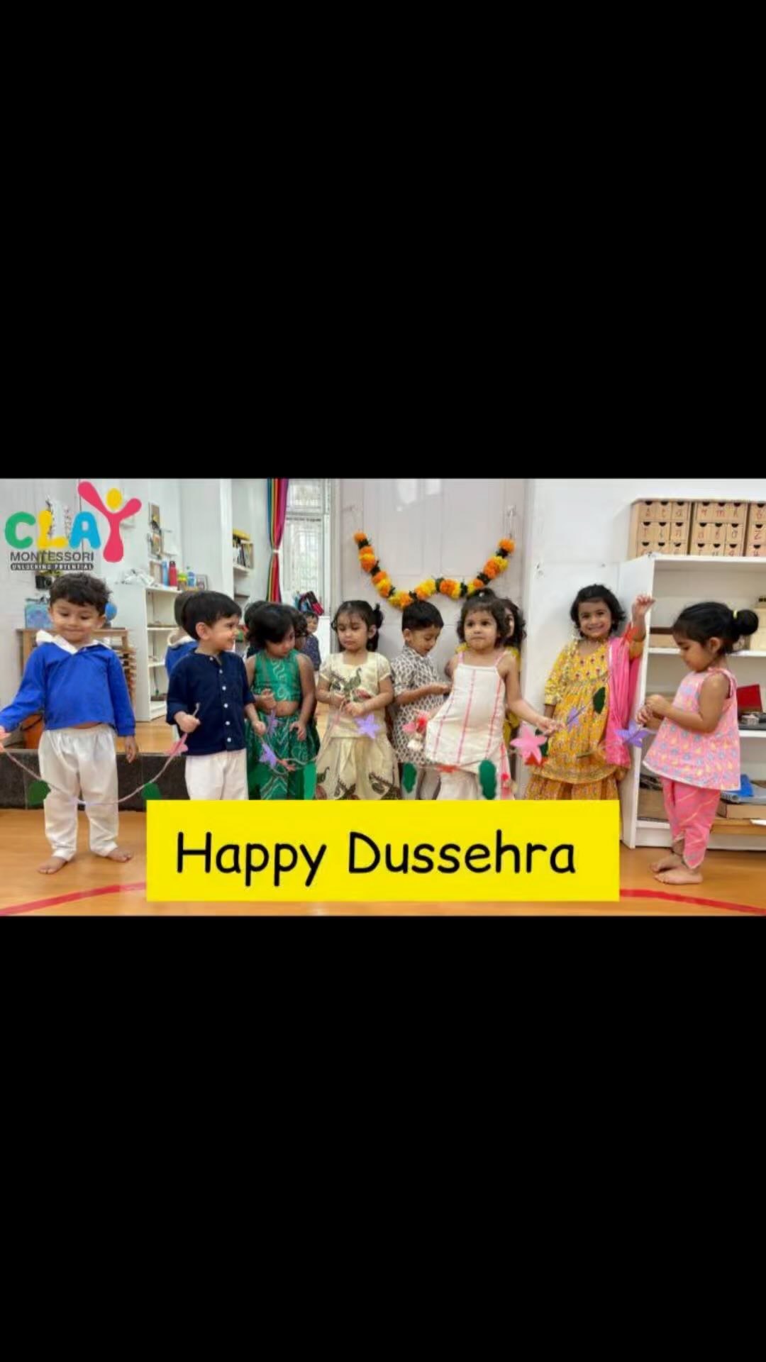 Clay Montessori wishes everyone a very Happy Dusshera! 🌸✨ May this festive season bring joy, prosperity, and the victory of good over evil into your lives. Let’s celebrate the triumph of positivity and togetherness! #HappyDusshera #FestiveJoy #MontessoriCelebrations #Claymontessori #dusshera2024 #indianfestival #mumbai #montessoripreschool #preschool #matunga #dadar #sion #parel #wadala [dusshera celebration, Happy Dusshera, Dusshera 2024, Dusshera activities]