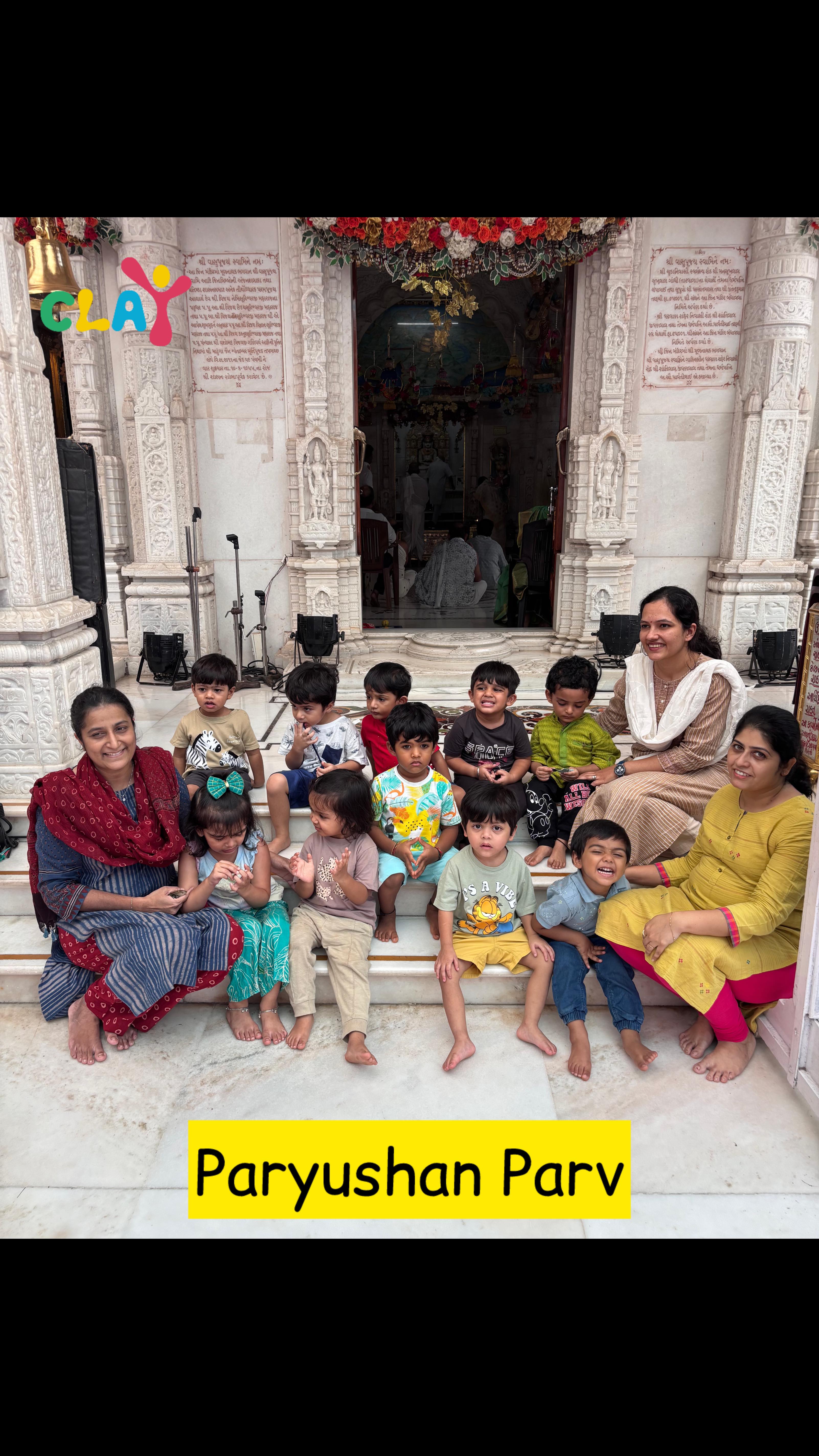 ✨ A journey of peace and mindfulness ✨
Our primary children visited the Jain temple on the occasion of Paryushan. 🌸 This field trip gave them a glimpse into the values of compassion, non-violence, and gratitude — the essence of Jain philosophy. 🕊️
At Clay Montessori, we believe such cultural experiences help children appreciate traditions while nurturing respect and harmony in their hearts. 💫  #claymontessori #paryushan #paryushanparv #paryushanparv2025 #jain #jaintemple #montessoripreschool #mumbai #matunga #dadar #wadala #parel #sewri #sion #culturallearning #PeaceAndHarmony #MindfulLearning #RespectAndValues #TraditionAndCulture #FieldTripExperience [Clay Montessori, Jain temple visit, Paryushan celebration, Montessori field trip, cultural exposure, teaching values, peace and non-violence, mindful learning for children, Montessori primary activities, experiential learning]