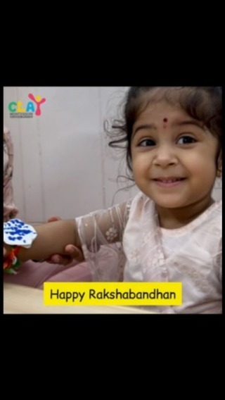 Happy Rakshabandhan! #claymontessori #montessoripreschool #preschool #rakhi #rakshabandhan #rakshabandhan2024 #diy #handmaderakhi #toddlersdiy #brother #sister #mumbai #matunga #dadar #sion #parel [diyrakhi, Rakshabandhan, toddlers making Rakhi, happy Rakshabandhan]