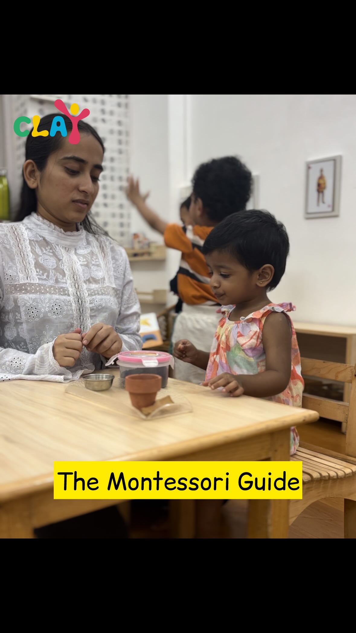 The Role of a Montessori Guide
At Clay Montessori, our guides are not only experts in the Montessori philosophy and curriculum but also deeply attuned to each child’s emotional and developmental needs. They know when to offer support, when to step back, and how to strike the delicate balance between challenge and encouragement.

In our classrooms, learning is never about busy work—it’s about fostering independence, meaningful engagement, and the joy of discovery.

#MontessoriGuide #ChildLedLearning #ClayMontessori #MontessoriPhilosophy #EmotionalDevelopment #claymontessori #preschoolteachers #mumbai #matunga #dadar #wadala #sion #sewree #parel #montessoripreschool #teacher #montessoridirectress [montessori directress, Montessori guide, teachers, Montessori, preschool teachers]